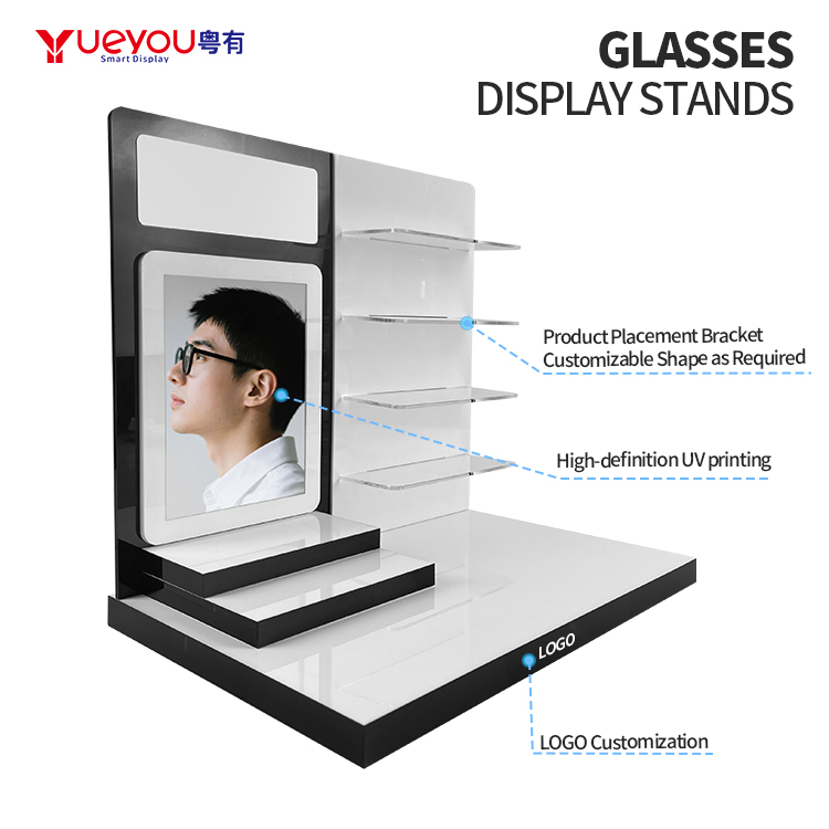 Custom Hot Selling Acrylic Eyeglasses Display Stand Countertop Sunglasses Display Rack Multi Layers Eyewear Displays for Shop - Image 3