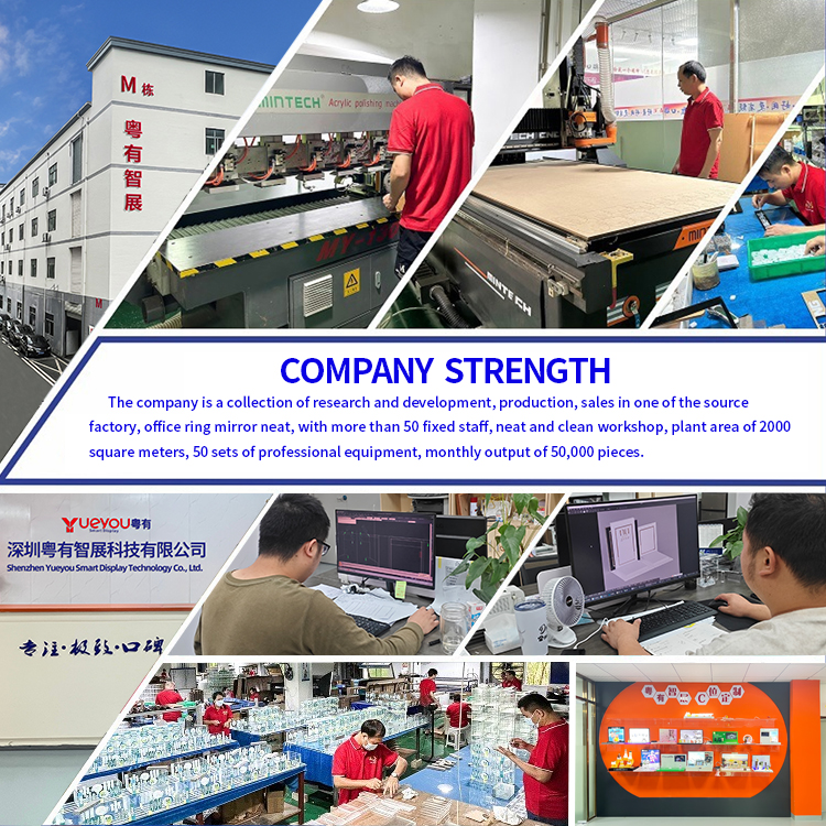 Custom High Quality Glasses Display Acrylic Stepped Optical Glasses Display Stand Desktop Eyewear Display Rack with Lcd Screen - Image 5