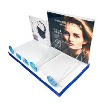 Hot Sale Customized Acrylic Cosmetic Makeup Stand Cosmetic Display Mall Skincare With Transparent Bracket