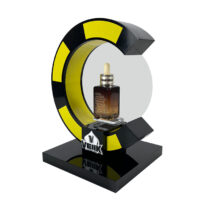 Custom Unique C Shaped Cosmetics Display Rack High End Color Skincare Product Display Rack Fashionable Cosmetics Display Rack