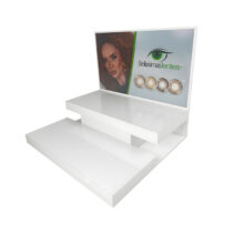 Customized Hot Selling Cosmetics Display Rack Stepped Contact Lens Display Rack Fashionable Beauty Product Display Rack