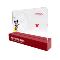 Custom High Quality Red Branded Lens Display Stand Portable Eyewear Display Table Eyewear Sunglasses Display Stand for Stores