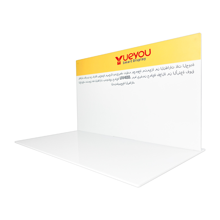 Custom Transparent Acrylic Eyewear Display Stand Countertop Optical Lens Display Stand for Personal Wearable Device Display