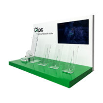 Suitable for Retail Store Watch Display Rack Orange Baked Enamel Men's Wristwatch Acrylic Tabletop Stand