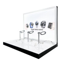 Suitable for Retail Store Watch Display Rack Orange Baked Enamel Men's Wristwatch Acrylic Tabletop Stand (Copy)