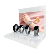 Suitable for Retail Store Watch Display Rack Orange Baked Enamel Men's Wristwatch Acrylic Tabletop Stand (Copy) (Copy)