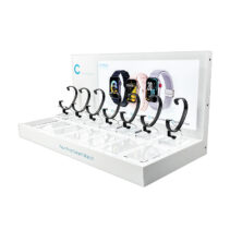 Suitable for Retail Store Watch Display Rack Orange Baked Enamel Men's Wristwatch Acrylic Tabletop Stand