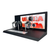 Suitable for Retail Store Watch Display Rack Orange Baked Enamel Men's Wristwatch Acrylic Tabletop Stand