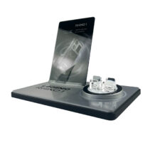 Suitable for Retail Store Watch Display Rack Orange Baked Enamel Men's Wristwatch Acrylic Tabletop Stand