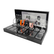 Suitable for Retail Store Watch Display Rack Orange Baked Enamel Men's Wristwatch Acrylic Tabletop Stand