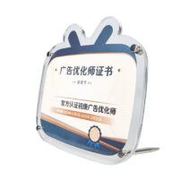 Custom Durable Water Proof Desktop Billboard Table Card Sign Holder Acrylic Sign for Advertising Exhibition for Office Use