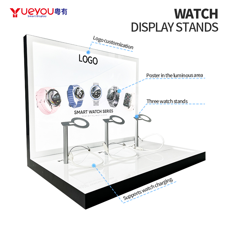 Suitable for Retail Store Watch Display Rack Orange Baked Enamel Men's Wristwatch Acrylic Tabletop Stand (Copy) - Image 3