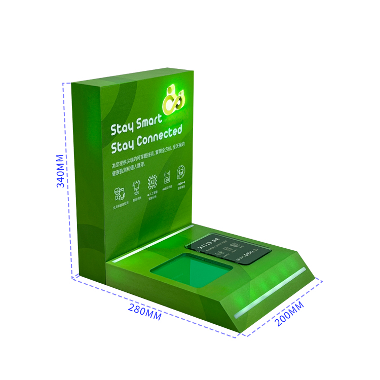 Suitable for Retail Store Watch Display Rack Orange Baked Enamel Men's Wristwatch Acrylic Tabletop Stand - Image 4