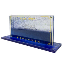 Custom High Quality Fast Charging Blue Power Bank Display Stand Countertop Acrylic Mobile Electric Display for Digital Show